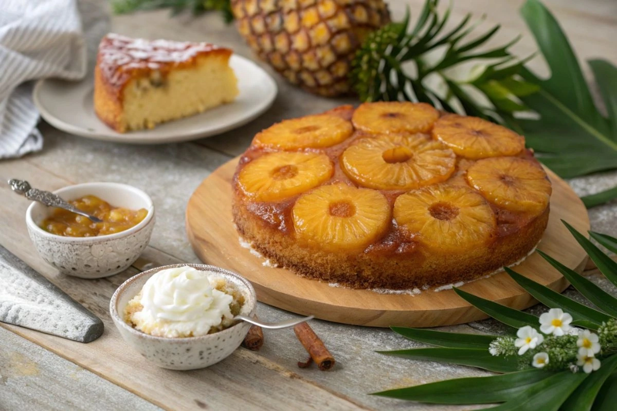 gateau caramelise ananas