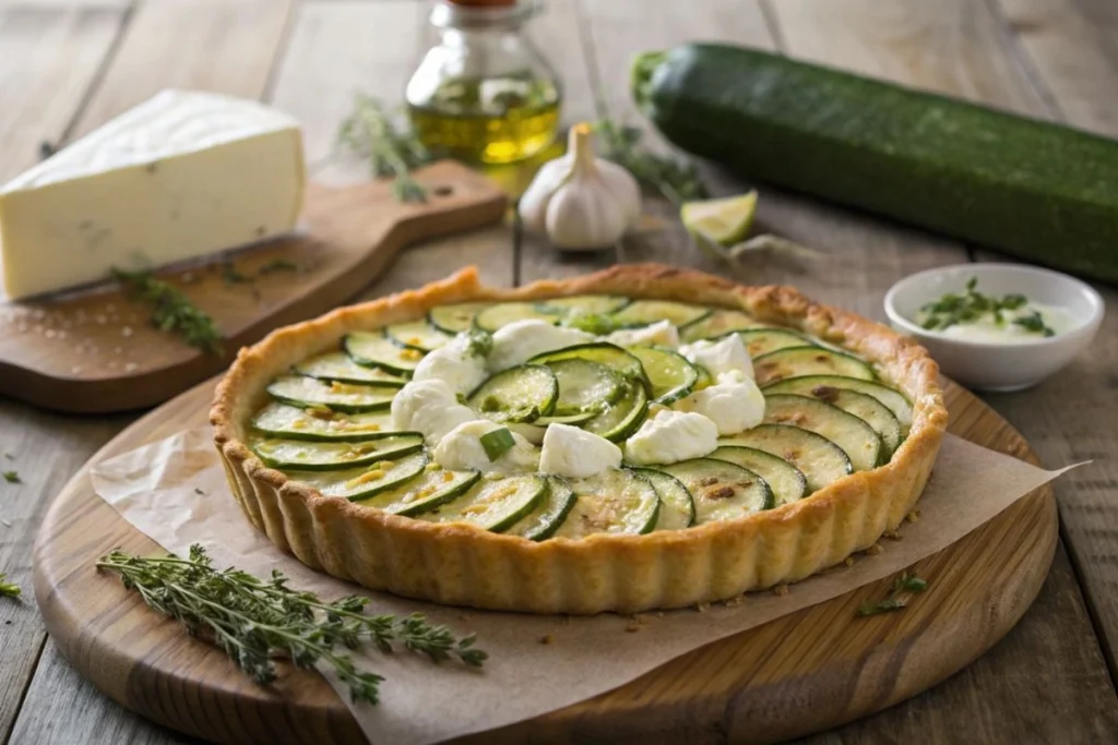 Tarte aux Courgettes et Chèvre