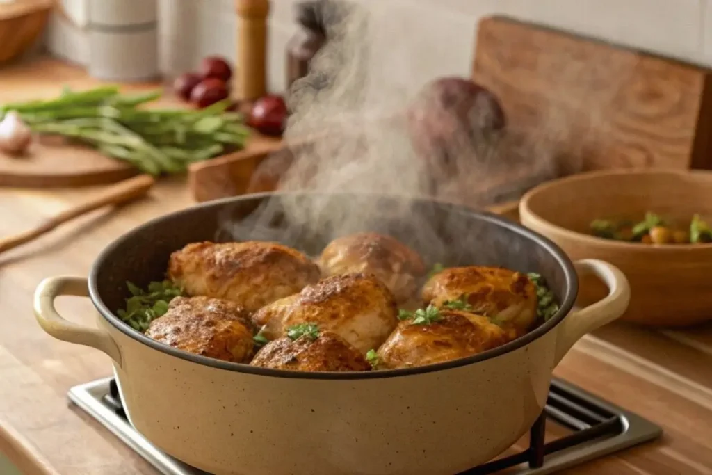 Cocotte Rustique avec Cuisse de Poulet et Légumes