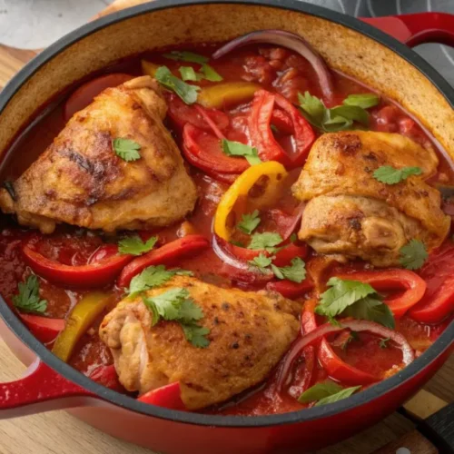 Poulet Basquaise à l'Ancienne